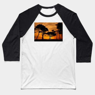 "African" sunset @ Kaiafas beach Baseball T-Shirt